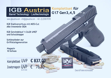 IGB Austria Barreltechnology - IGB .22lr System for Glock 19 All Gen